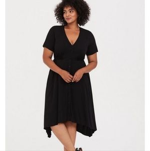 Torrid MIDI CHALLIS SHIRT DRESS